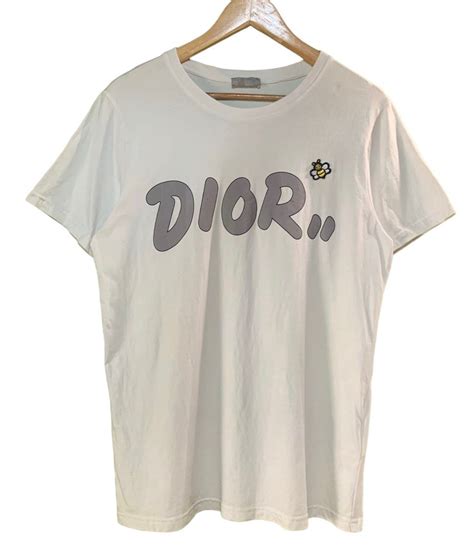 dior kaws t-shirt bee|dior yellow bee shirt.